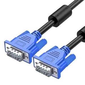 كيبل شاشة VGA عالي الجودة بطول 5 متر - يدعم توصيل اجهزة الكمبيوتر والشاشات