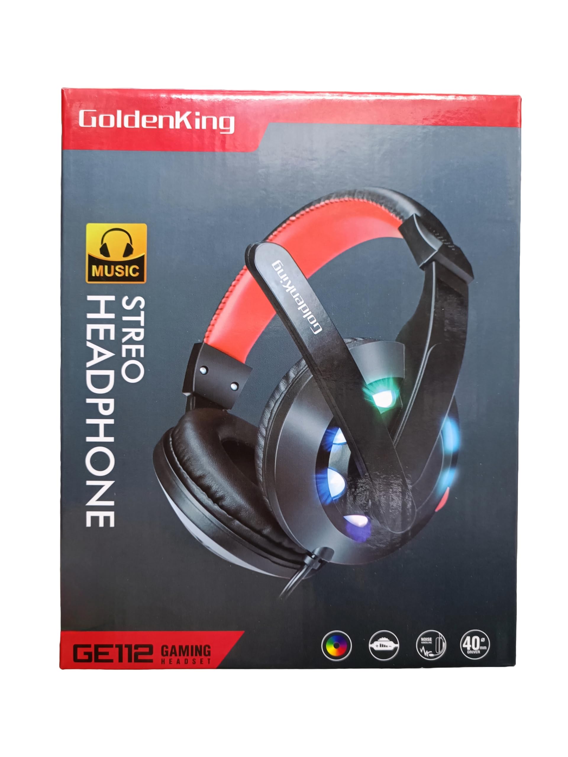 Headphone Gaming GoldenKing GE113 Stereo Sound - الصورة 2