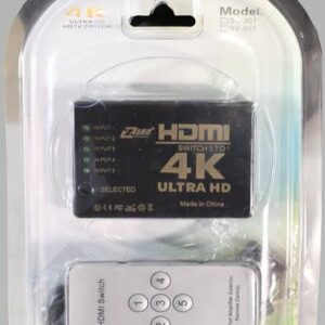 جهاز (Switch) يسمح لك بتوصيل 5 أجهزة تدعم مخارج HDMI